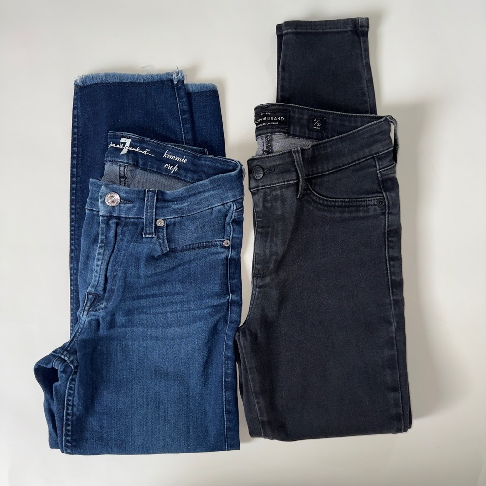 Bundle Women's Blue and Black Jeans